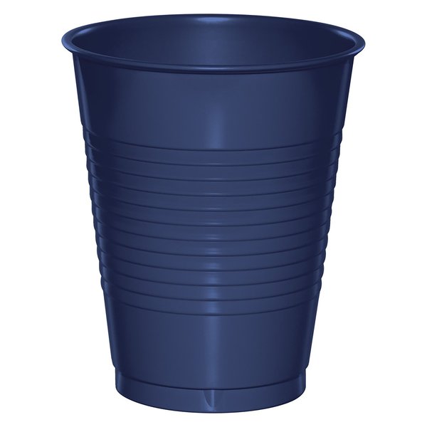 Touch Of Color Navy Blue Plastic Cups, 16oz, 240PK 28113781